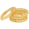 Bangle Dubai Banles for Women 24K Etiopian Africa Fashion Gold Kolor Saudyjska Arabia Bride Bransoleta Bransoletka Biżuteria Prezenty 306G