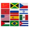 URSS Maroc Espagne Tchèque Russie USA Palestine Brésil Drapeaux Bannière nationale en polyester 90 * 150cm 3 x 5ft Drapeau partout dans le monde peut être personnalisé