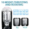 Nxy Men Masturbators Automatic Telescopic Rotation Male Masturbator Hands Free Stroker 10 Modes Masturbation Cup with Sexy Japanese Women Real Voice 1210