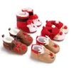 Nette Schnee Baumwolle Warme Stiefel Infant Weiche Sohlen Neugeborenen Winter Baby Schuhe für Mädchen Anti-slip Weihnachten Booties G1023