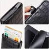 Korthållare Holder RFID Non-Scan Metal Wallet Purse Male Business Masculina Billetera Monedero Tarjetero Mujer254b