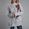 Women's Sweaters Women Turtleneck Sweater Pull Femme Blusa De Frio Feminina Womens Off The Shoulder Casual Knitted Loose Pullover Y11.19