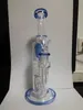 Facebook Färg Klein och Straight Fab Hookahs Torusglas Bong Recycler Rökning Vattenrör Glas Rig DAB Rigram 14.4mm Joint