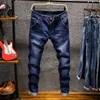 2021 novos jeans masculinos cor sólida casual estiramento boutique calças moda magro selvagem homens retos jeans estiramento calças homens 28-38 x0621