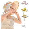 Baby Girls Fisherman Hat Spring Summer Infant Children Versatile Hats Cute Flowers Printing Caps Newborn Fashion Cap YL609