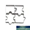 4pcs Cookie Cutter Different Jigsaw Puzzle Shapes Stainless Steel Baking Tool