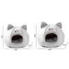 Little Dogs Tente Cat Tente Dee Deep Sleep Confort en hiver Chat Chat Panier pour chats Maison pour produits Animaux domestiques Tente Confortable Cave Lits Indoor 210713