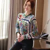 Vintage Frankrijk Stijl Women Blouses Flower Printing Shirts Spring Summer Lange Mouw Blouse vrouwelijke tops Blusas Mujer 210702