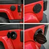 Siyah Araba Yakıt Tankı Kapak Gaz Kap Jeep Wrangler JK 2007-2017 Oto Dış Aksesuarlar için