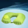 Pillow Built-in Air Pump Neck Cushion Travel Portable Rest Press Type Inflatable U Shaped