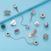 925 Sterling Silver Fit Pandora Charms Bracelet Collier Pendentif Reine Regal Couronne Dangle Femmes DIY Bijoux Berloque242D