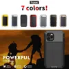 Heavy Duty Protection Armor Metal Aluminum phone Case for iPhone 13 11 12 mini Pro XS MAX SE XR X 6 6S 7 8 Plus Shockproof Cover W220226