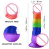 Massera enorm realistisk dildo för kvinnor färgglada mjuk silikon stor penis med sugkopp sexleksaker för kvinna strapon kvinnlig onani