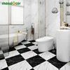 Vattentäta golvplattor klistermärken självhäftande marmor kök badrum markpaneler hus renovering vägg dekaler skala och stick 212753372