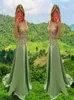 Dantel Aplikler Uzun Abiye V Boyun Kolsuz Bir Çizgi Kat Uzunluk Örgün Parti Artı Boyutu Düğünler Konuk Elbise