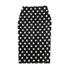 Юбки сексуальные черные коленные длины карандаш юбка женская мода эластичная высокая талия офис леди bodycon slim горошек повседневная