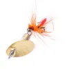 100 pz Cucchiaio Da Pesca Richiamo 5 CM 2G 6 # ganci spinner affrontare Esca Dura Esche Da Pesca In Metallo Trolling un ganci spedizione gratuita