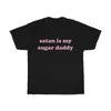 Kuakuayu HJN Satan - мой сахарный папа Tumblr Girls рубашка эстетическая одежда сахар детские топы Kawaii футболка девушки футболка 210315
