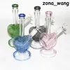 narguilés 9 pouces de hauteur bong en verre plate-forme pétrolière bangs d'eau tuyau collecteur de glace pipes à fumer classiques narguilé apporter bol