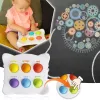 UPS Fidget Reliver décompression du Stress jouets arc-en-ciel pousser bulle Simple fossette sensorielle pour soulager l'autisme cadeaux de fête