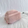 Niedźwiedź Uszy Pluszowe Kobiety Plecak Faux Fur Ramiona Torba Cute Furry Kobiety Torba Mini Dziewczyna Plecaki Nowe Winter Torby Dla Kobiet 2020 Y1105