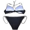 2021 Sexig baddräkt Bikini Badkläder Kvinnor Sträder Padded Thong Bathing Suit Brasiliansk baddräkt Summer för Lady 210305