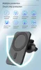 15W Fast Charging Magnetic Wireless Chargers For Apple 12 Mobile Phone Holder 360°Rotate Clip Dual-Use Cellphone Stand Adsorption Car Cellphone Navigation Bracket