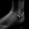 Bracelet de cheville avec pendentif trois étoiles en argent Sterling 925, breloque Simple, chaîne de cheville pour femmes et filles, bijoux cadeau