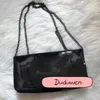 23X13X5cm mode glanzende tas gewatteerde C met ketting zwarte klassieke make-up comsetics opbergtas272w