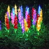 Lekkie koraliki Słoneczne LED na zewnątrz światła girlanda fioletowa lampa naziemna wróżka kwiat krajobrazu