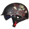 Motorcycle Helmets Retro Vintage Chopper Helmet Moto Open Face Scooter Biker Motorbike Racing With DOT Certification CascoMotorcycle