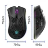 Mouse de jogo silencioso 2.4g sem fio 3 níveis DPI RGB Light Game USB Sensor óptico PC Gamer Computer Mouse para jogos de laptop ratos