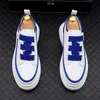 Moda Beyaz Mavi Erkekler Yüksek Tops Sneakers Rahat Elbise Ayakkabı Flats Hip Hop Loafer'lar Yüksekliği Artan Kurulu Ayakkabı Zapatillas Hombre