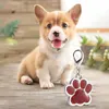 Metal Pet Tag Cynk Alloy Identity Card Dog Brand Footprints Cat Dog Collar Akcesoria