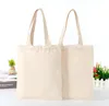 Boş Desen Tuval Alışveriş Çantaları Eko Kullanımlık Katlanabilir Omuz Çantası Çanta DIY Tuval Saklama Çantası Kadınlar Alışveriş Kılıfı Git