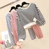 Yedinase Korean Hoodies Kvinnor Långärmad Crop Top Pullover Harajuku Casual Streetwear Striped Sweatshirt 210527