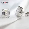 OEVAS 100 925 Sterling Silver Stud Earrings For Women Sparkling 810mm High Carbon Diamond Wedding Party Fine Jewelry Whole 2
