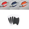 4Pcs/Set Car Door Sticker Carbon Fiber Scratches Resistant Cover Auto Handle Protection Film Exterior Styling Accessories