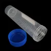 Tubo de ensayo centrífugo de fondo plano con tapa de rosca de plástico de 50ml con escala, tubos centrífugos independientes, accesorios de laboratorio