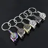 Mixed Colors Piston Turbo Brake Keychain Wheel Caliper Metal Keyfob Sleeve Bearing Spinning Auto Holder Car Engine