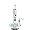 12.2 tums hookahs Big Glass Water Bongs Freezable Coil Smoking Rör Recycler Oil Rigs Ice Dab Bong med 14mm led