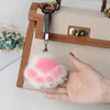 7 Kleur Trinket Real Mink Cat Paw Pompom Fur S On the Bag Leuke Fluffy Hanger Accessoires Sleutelhanger