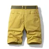 Våren män bomull solida män shorts kläder sommar casual denim korta breeches bermuda mode jeans för strandbyxor 210716