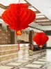 Lanterne di carta rosse festive tradizionali cinesi da 26 cm da 10 pollici per la decorazione di nozze della festa di compleanno DH8578