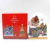 Christmas Decoration Village Collection Figurine Building House with Santa Claus Led Lighting Home Fireplace Ornament