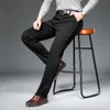 Jeans pour hommes Automne Doux et confortable Classique Droite Lâche Hiver Noir Denim Pantalon Homme Business Casual Slim Marque Pa208S