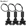 Équipements d'arrosage Brasmoyu 20pcs Black Cross Mist Sprinkler Refroidissement Suspendu 1/4 "Barb Anti-Goutte Buses Atomisation Jardin Serre Goutte à Goutte Ir