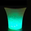 5L Waterproof Plastic LED Ice Buckets 7 Color Wine Drinks Beer Ice Cooler Light Up Champagne Beer Bucket Bars Night Party