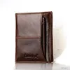 Plånböcker Cobbler Legend Cow Leather Male Wallet Casual Purse Standardkortshållare för män Kort äkta