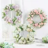 Couronnes de fleurs décoratives série Mori guirlande colorée Simulation guirlande porte fenêtre décoration de mariage PLD